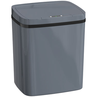 15L Automatic Sensor Bin Touch Free Waste Solution For Kitchen Or Bathroom Grey AOSOM