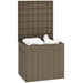 Dark Brown 107L Plastic Storage Chest with Lid for Indoor and Outdoor Use by HOMCOM