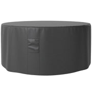 Black Waterproof Round Garden Furniture Cover 600D Oxford 193 x 80 cm by Outsunny