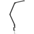 LED Desk Lamp with Clamp and Swing Arm for Office or Study Adjustable Brightness Black AOSOM