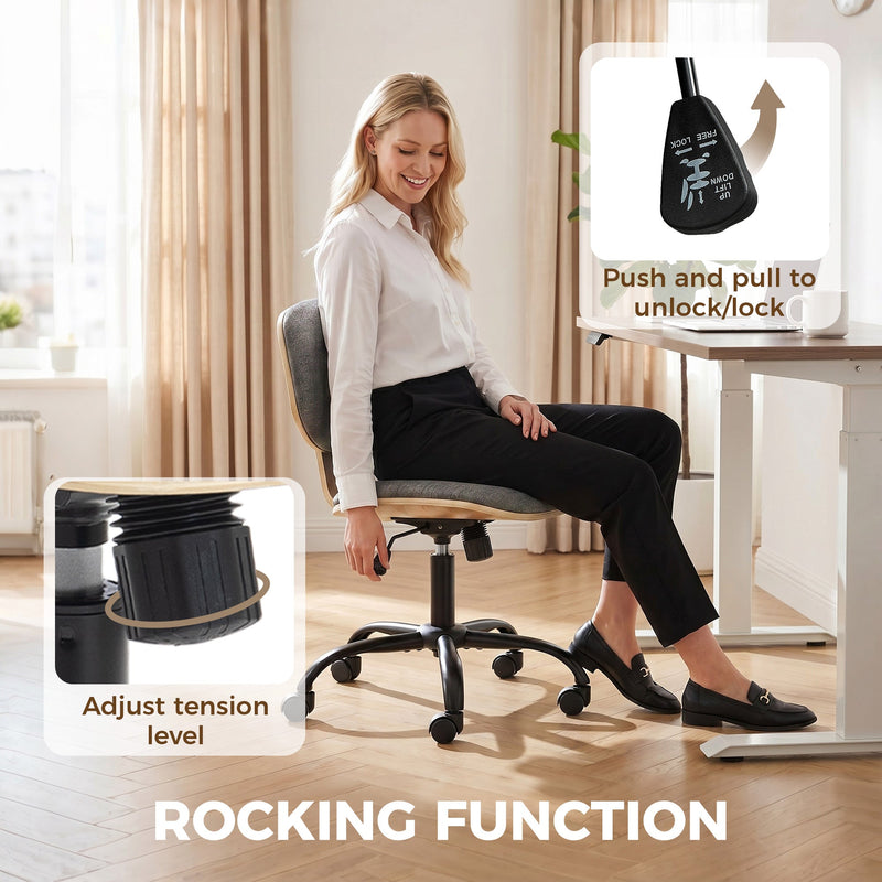 Ergonomic Office Chair for Comfortable Home Working with Adjustable Height