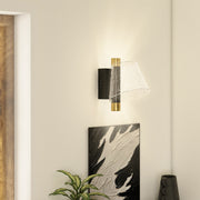 Black LED Wall Lights 2 Pack with Adjustable Colour Temperature for Bedroom or Hallway