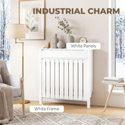Radiator Cover with Storage Drawer for Hallway Safety and Organisation White Homcom