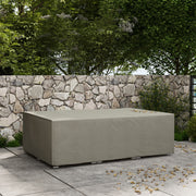 Grey Waterproof Garden Furniture Cover 155 x 222cm Protects Outdoor Tables and Chairs