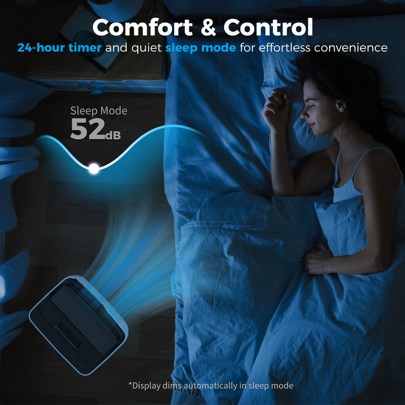 Portable Air Conditioner | 14,000 BTU | WiFi & Voice Control | 4-in-1 | White & Black Homcom
