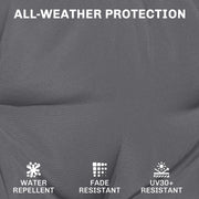 Outdoor Seat Cushions with Thick Foam Support for Garden Chairs 40 x 40 cm Dark Grey Outsunny