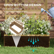 Wooden Raised Garden Bed With Trellis For Growing Vegetables Herbs And Flowers Outdoors