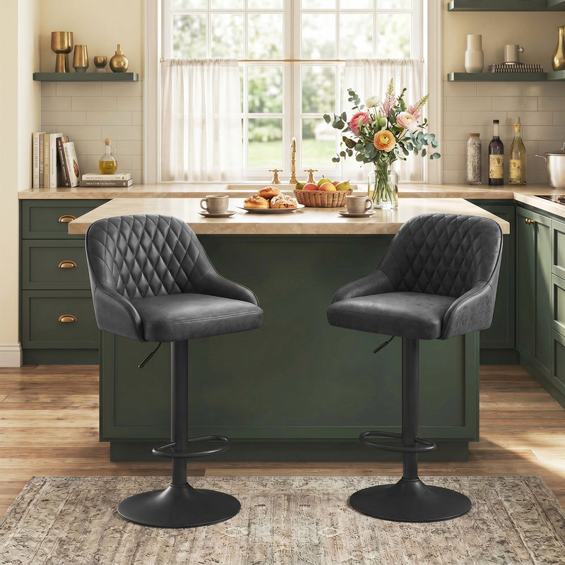 Adjustable bar stools - Black