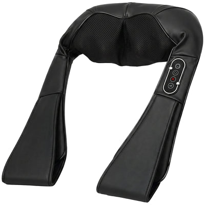 Electric Neck and Shoulder Massager with Heat for Quick Muscle Relief Black Homcom