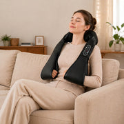 Electric Neck and Shoulder Massager with Heat for Quick Muscle Relief Black Homcom