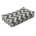 Grey and White Reversible Outdoor Rug 1.2 x 1.8m Waterproof Plastic Mat for Garden Camping Beach by Outsunny