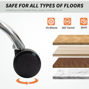 Black Reclining Office Chair With Lumbar Support Pillow For All Day Comfort