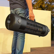 Electric Patio Umbrella Heater 2000W With 2 Heat Settings Tip Over Protection Black