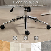 Ergonomic Office Chair with Adjustable Headrest and Boucle Fabric for All Day Comfort Pale Grey AOSOM