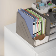 3 Drawer Steel Filing Cabinet with Lock Pencil Tray and Wheels for Home Office Use White