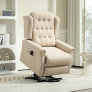 Beige 45 Degree Electric Riser and Recliner Armchair for Comfort and Support by HOMCOM