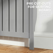 Radiator Cover with Storage Drawers for Safe Heating and Tidy Hallways or Lounges Grey Homcom