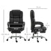 Black Six Point Heated Vibrating Massage Executive Office Chair with Lumbar Support by Vinsetto