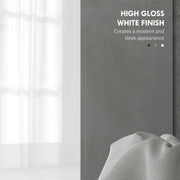 Under Sink Bathroom Cabinet High Gloss White Modern Storage Unit by HOMCOM