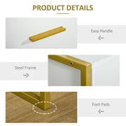 Set of 2 Modern Bedside Tables with Drawer and Shelf Ideal for Bedroom Storage White