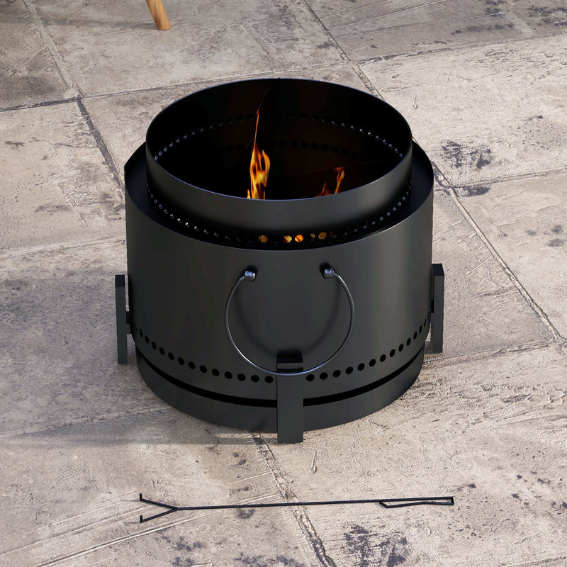 Smokeless Portable Fire Pit With Ash Catcher For Garden Camping And Outdoor Use
