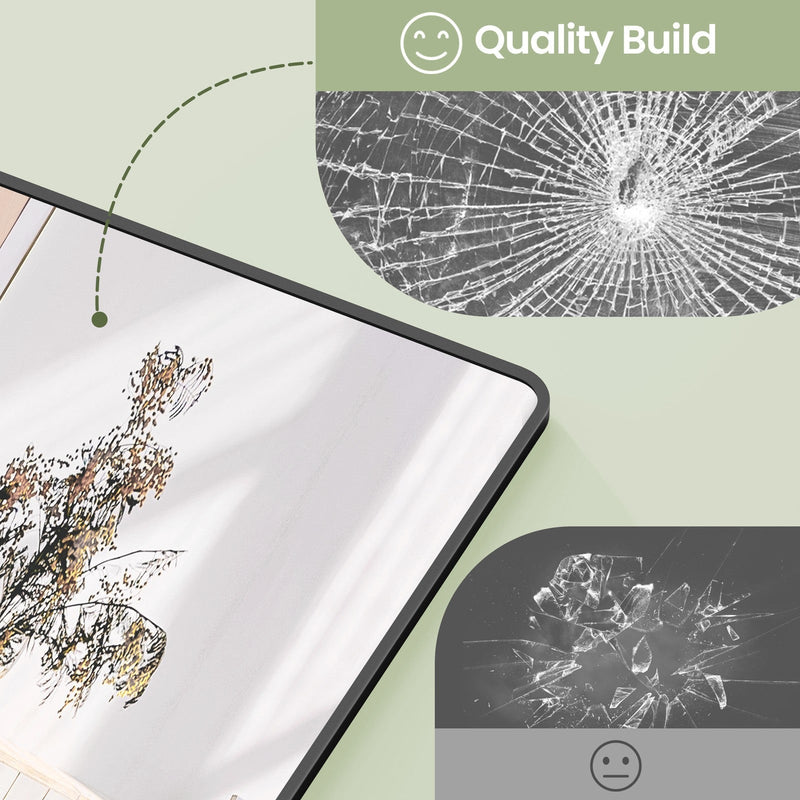 Songmics full-length mirror tempered glass surface detail