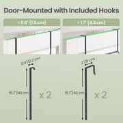 Songmics full-length mirror wall mounted in a living room