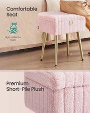 Seat comfort detail with high-resilience foam and a short-pile plush fabric close-up