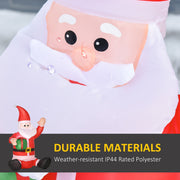 Close-up of the Santa face and beard with a weather-resistant IP44 polyester panel