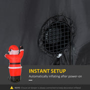 Air blower fan inside the black fabric with an instant setup panel