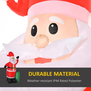 Close-up of the Santa face and beard with a weather-resistant IP44 polyester panel