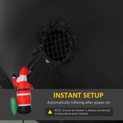 Air blower fitted inside the inflatable with an instant setup panel