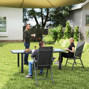 Set of 2 Folding Camping Chairs with Aluminium Frame and Breathable Mesh Seat by Outsunny