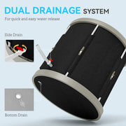 Black 210L Portable Ice Bath Tub for Cold Water Therapy and Recovery by SPORTNOW