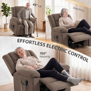 Lift, watching and relaxing positions of the electric riser recliner