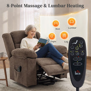 Massage and lumbar heat remote control used while reclining with a book
