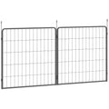2 Piece Dog Pen Expansion Pack for 80cm High Pet Playpen with 3 Stakes for Small and Medium Dogs by PawHut