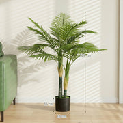 Artificial Palm Tree 120cm for Effortless Indoor Greenery and Empty Corner Decoration Green Homcom