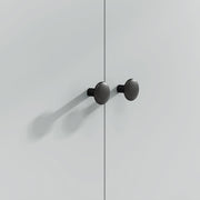 Detail of the cabinet doors and knobs