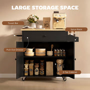 Labelled diagram of the towel bar, spice rack, pull-out drawer and 2-tier cabinet