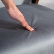 Grey Upholstered Velvet Armchair With Solid Wood Frame and Padded Seat by HOMCOM