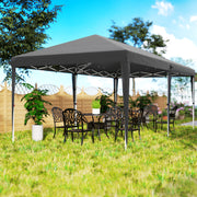 Grey 6 x 3m Pop Up Gazebo with Steel Frame Waterproof Canopy by Outsunny