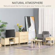 Rattan Bedside Table With Drawer And Shelf For Bedroom Or Living Room Storage