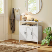Kitchen Sideboard with Adjustable Shelves for Organised Storage White AOSOM