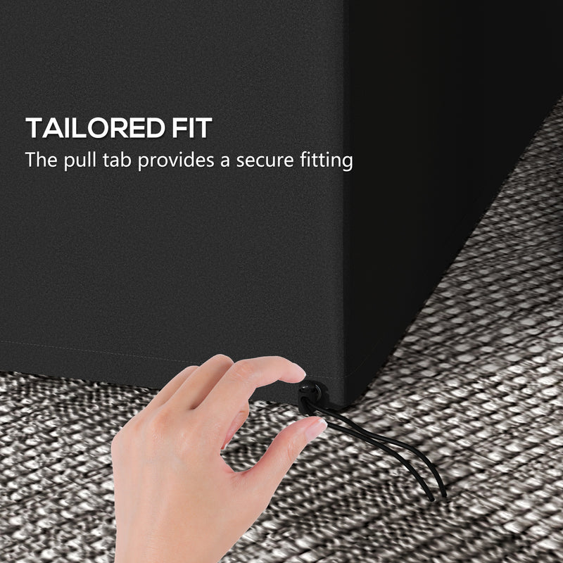 Dark Grey 3 Seater Garden Swing Chair Cover Water and UV Resistant for Outdoor Use