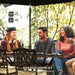 Nine Piece Cast Aluminium Garden Dining Set Bronze Finish by Outsunny
