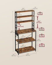 Anti-tip wall-fixing kit and S-hooks included with the rack