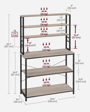 Vasagle kitchen storage rack in dining room setting