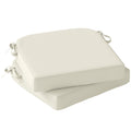 Outdoor Seat Cushions for Garden Chairs with Thick Foam and Water-Repellent Covers Cream White Outsunny