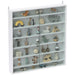 White 7 Tier Wall Display Cabinet with Glass Doors and Adjustable Shelves by HOMCOM
